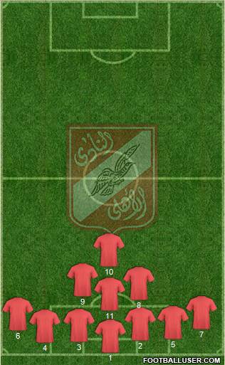 Al-Ahly Sporting Club Formation 2011