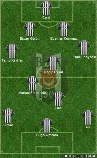 Besiktas JK Formation 2011