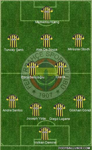 Fenerbahçe SK Formation 2011