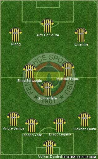 Fenerbahçe SK Formation 2011