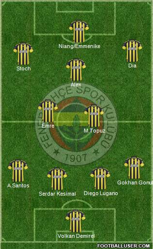 Fenerbahçe SK Formation 2011