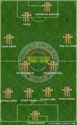 Fenerbahçe SK Formation 2011