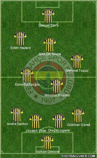 Fenerbahçe SK Formation 2011