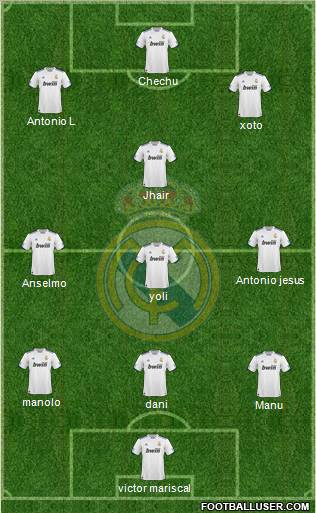 Real Madrid C.F. Formation 2011
