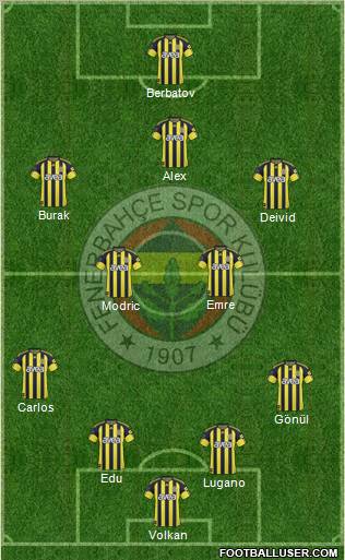 Fenerbahçe SK Formation 2011