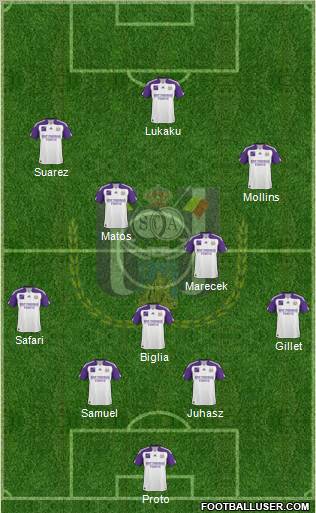 RSC Anderlecht Formation 2011