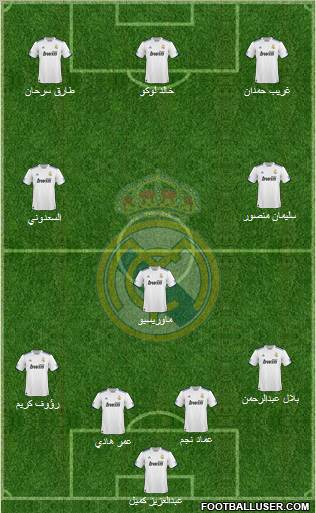 Real Madrid C.F. Formation 2011