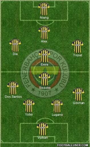 Fenerbahçe SK Formation 2011