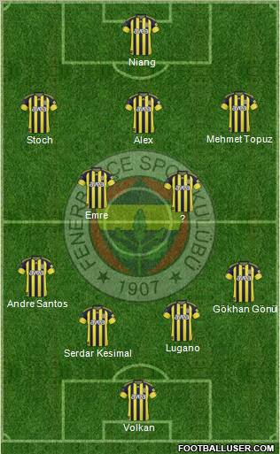 Fenerbahçe SK Formation 2011
