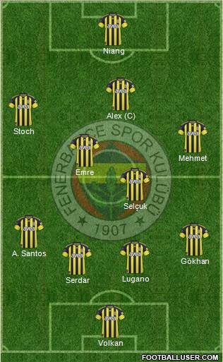 Fenerbahçe SK Formation 2011