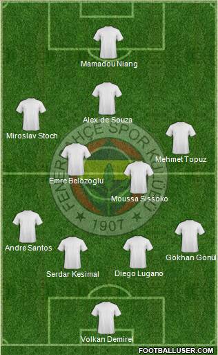 Fenerbahçe SK Formation 2011
