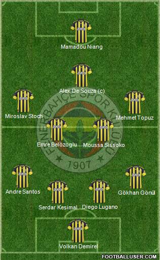 Fenerbahçe SK Formation 2011