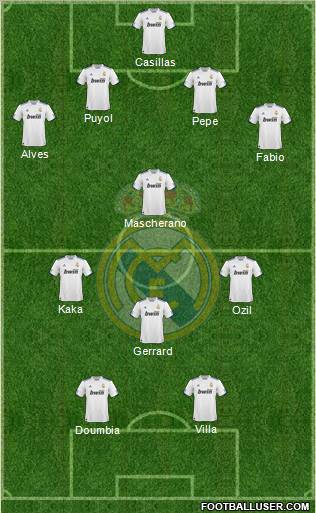Real Madrid C.F. Formation 2011