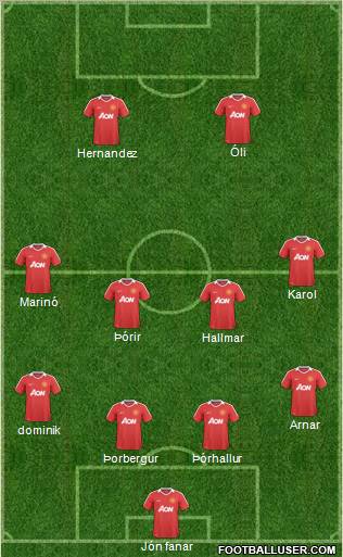 Manchester United Formation 2011