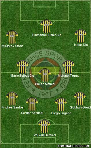 Fenerbahçe SK Formation 2011