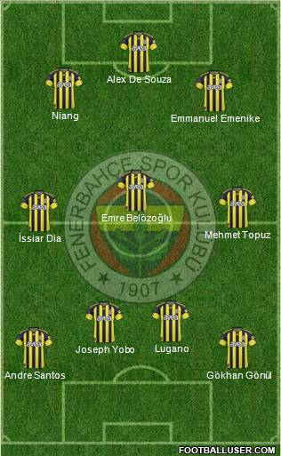 Fenerbahçe SK Formation 2011