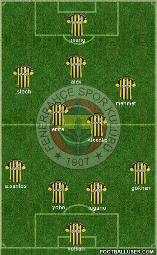 Fenerbahçe SK Formation 2011