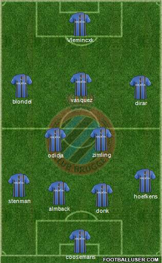 Club Brugge KV Formation 2011