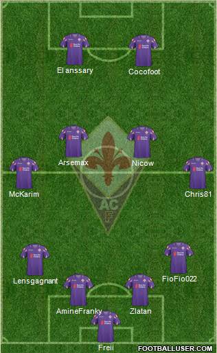 Fiorentina Formation 2011