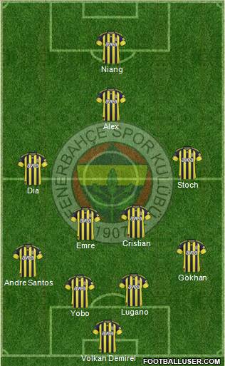 Fenerbahçe SK Formation 2011