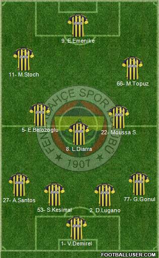 Fenerbahçe SK Formation 2011