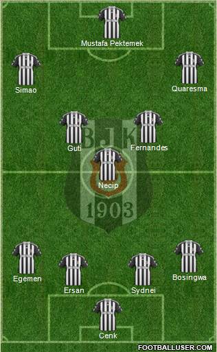 Besiktas JK Formation 2011