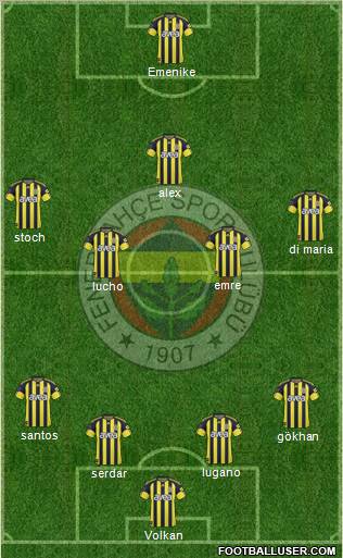 Fenerbahçe SK Formation 2011