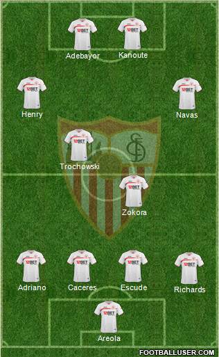 Sevilla F.C., S.A.D. Formation 2011