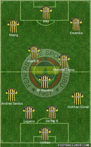 Fenerbahçe SK Formation 2011