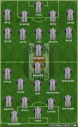 Besiktas JK Formation 2011