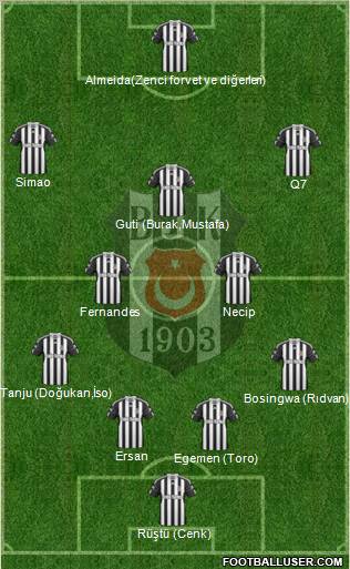 Besiktas JK Formation 2011