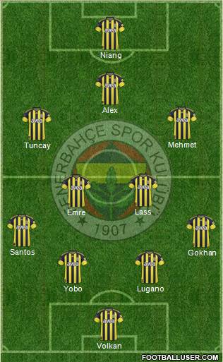 Fenerbahçe SK Formation 2011