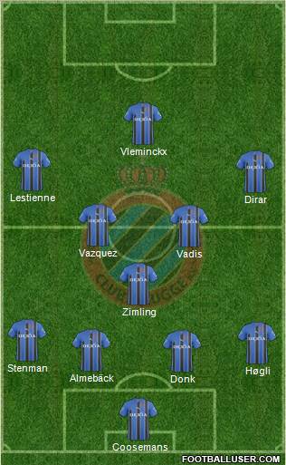 Club Brugge KV Formation 2011