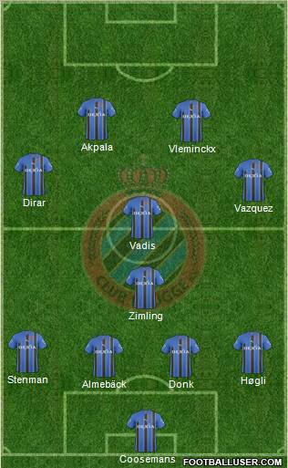 Club Brugge KV Formation 2011