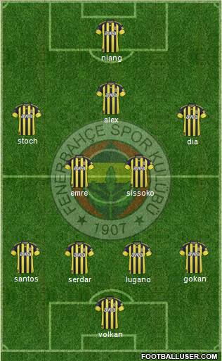 Fenerbahçe SK Formation 2011