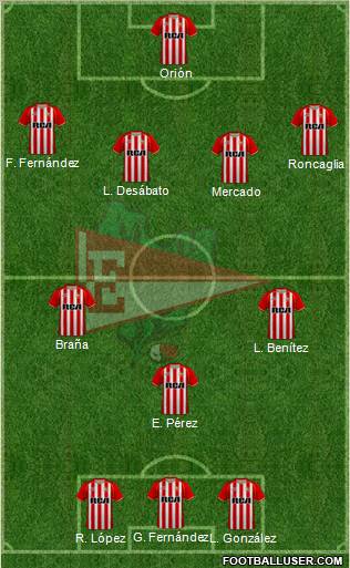 Estudiantes de La Plata football formation