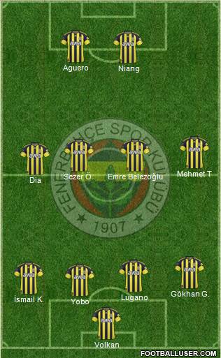 Fenerbahçe SK Formation 2011