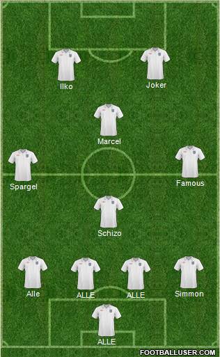 England Formation 2011