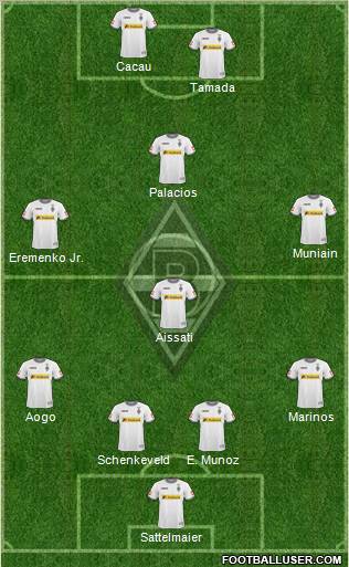 Borussia Mönchengladbach Formation 2011