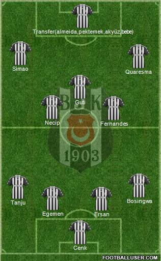 Besiktas JK Formation 2011
