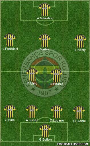 Fenerbahçe SK Formation 2011