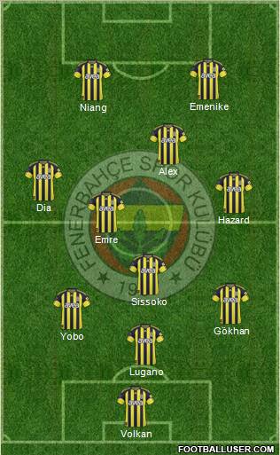 Fenerbahçe SK Formation 2011