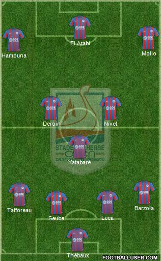 Stade Malherbe Caen Basse-Normandie football formation