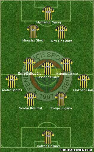 Fenerbahçe SK Formation 2011