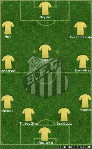 Santos FC Formation 2011
