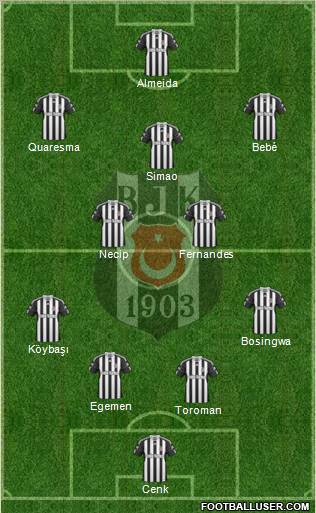 Besiktas JK Formation 2011