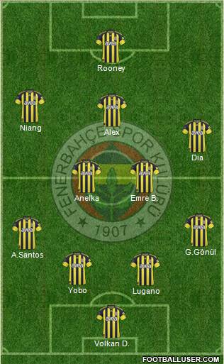 Fenerbahçe SK Formation 2011