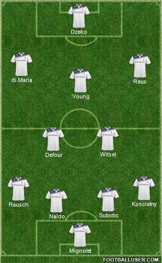 Tottenham Hotspur Formation 2011