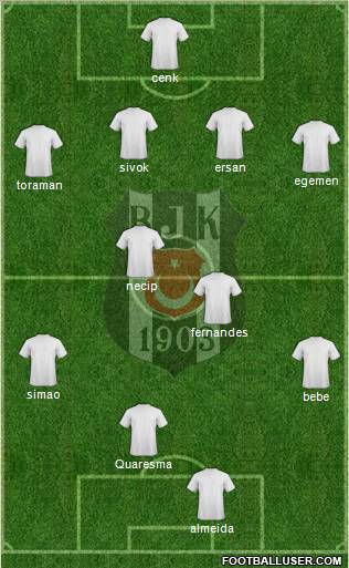 Besiktas JK Formation 2011