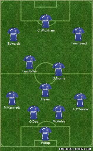 Ipswich Town Formation 2011